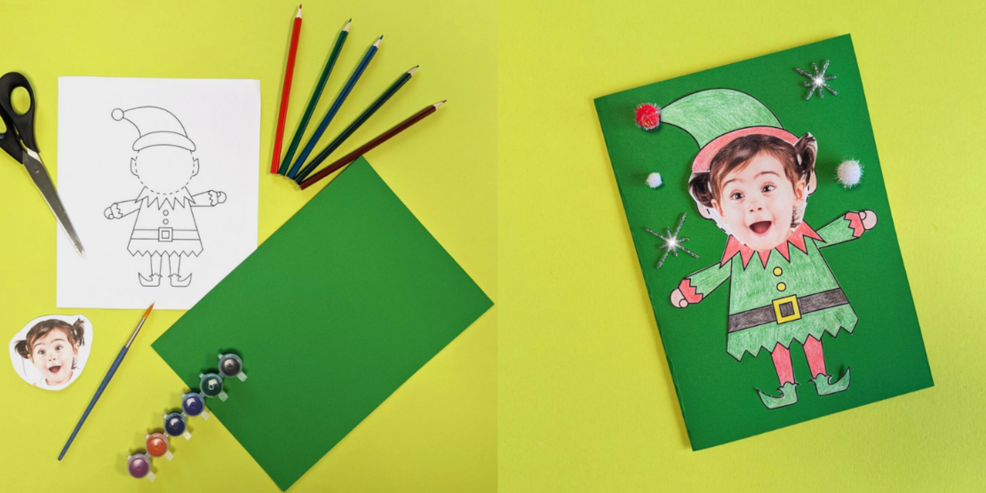 DIY Bostik Ireland Ideas and Inspiration Elf Yourself Card Craft Banner