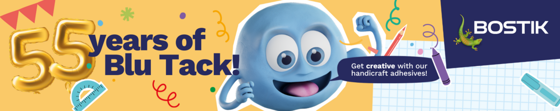 Bostik DIY Singapore BluTack 55th Birthday Campaign Banner 1920x380