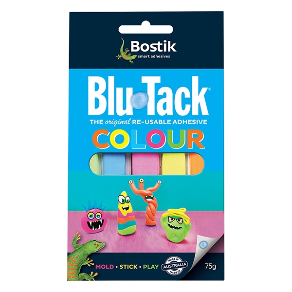 Sticky Tack New Bostik Bostick Original Blu Blue Tack Adhesive Handy Pack 60g 