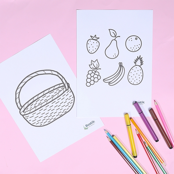  Bostik DIY Indonesia tutorial Fruit Basket Step 1