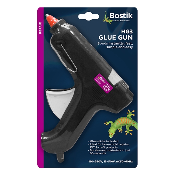 Bostik DIY New Zealand Stationery Craft HG3 Hot Melt Glue Gun product image