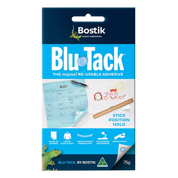 Bostik Blu Tack Sticky Tac Blue Reusable Handy Size Stick Anything Free Delivery