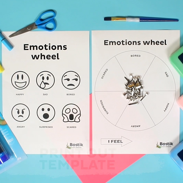 Bostik DIY Australia tutorial Emotions Wheel step 1