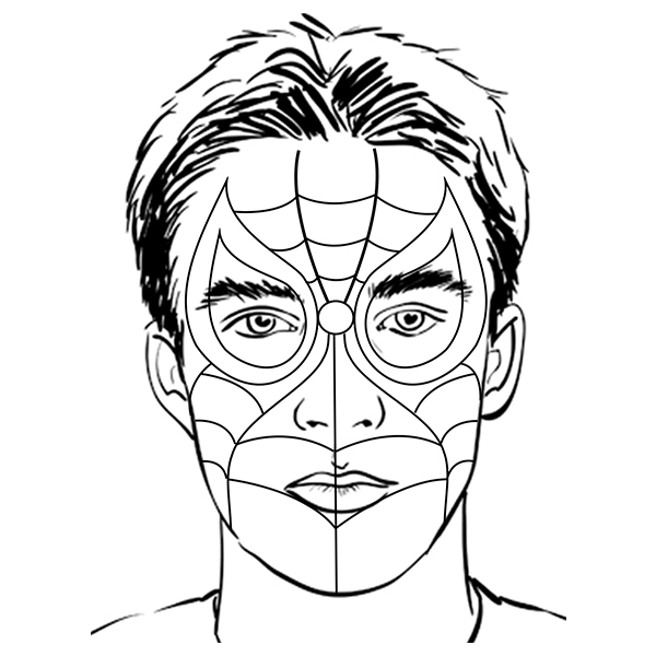 SUPERHERO FACE PAINT DIY BOSTIK