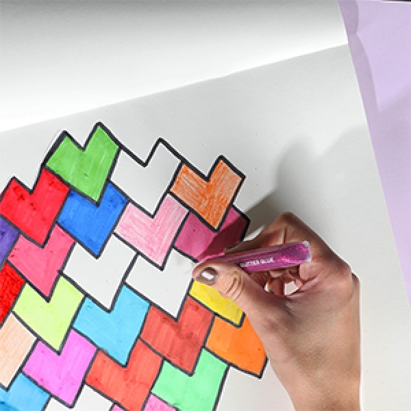 Bostik DIY Singapore Ideas That Stick Heart Tesselation Craft step 4