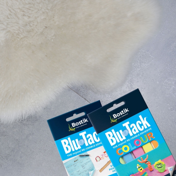 Bostik DIY Philippines tutorial How to Keep Your Floor Rugs in Place Using Blu Tack step 4