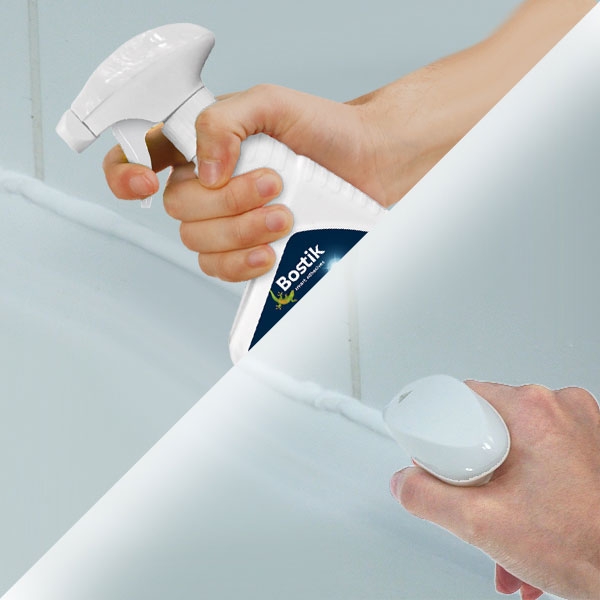 Bostik DIY Lithuania tutorial how to seal a shower step 3