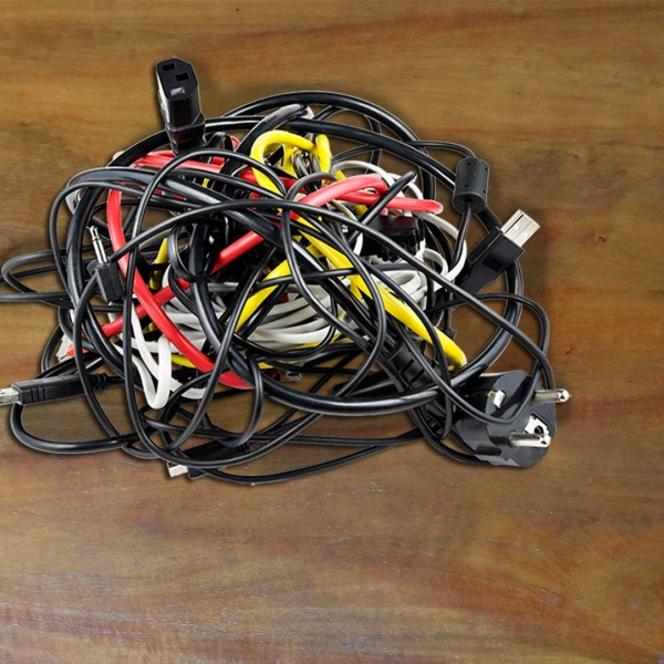 Bostik DIY Philippines tutorial How to Organize Your Power Cords with Blu Tack step 1