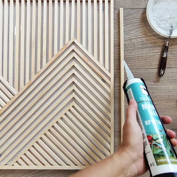 Bostik DIY Greece tutorial how to make a frame step 13