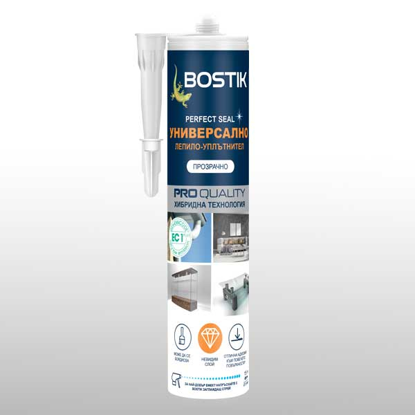 Bostik DIY Bulgaria Perfect Seal Multi Adhesive Sealant Crystal product image