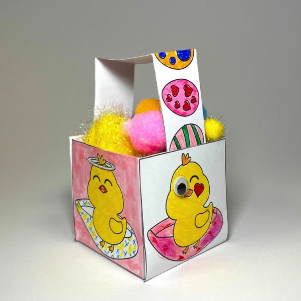DIY Bostik UK Ideas & Inspiration - Paper Easter basket craft 6