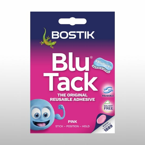 DIY Bostik UK Stationery & Craft - Blu Tack Pink handy pack shot 1