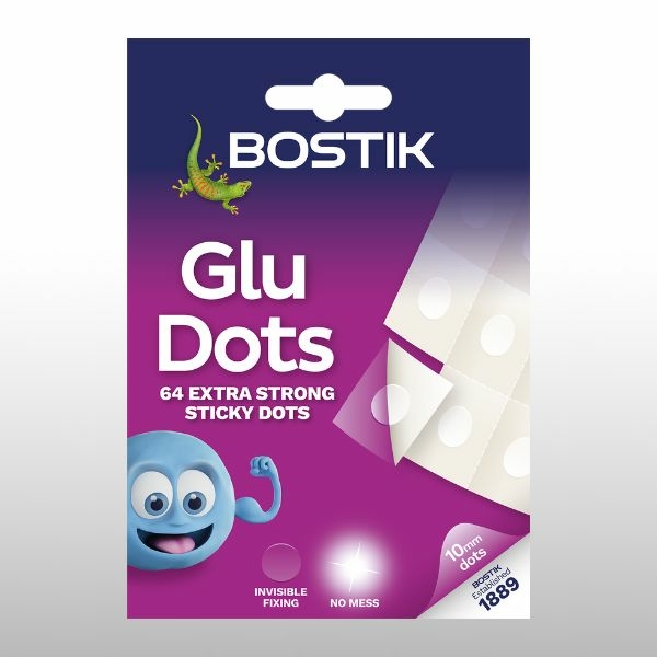 DIY Bostik UK Stationery & Craft - Extra Strong Glu Dots on sheets pack shot 1