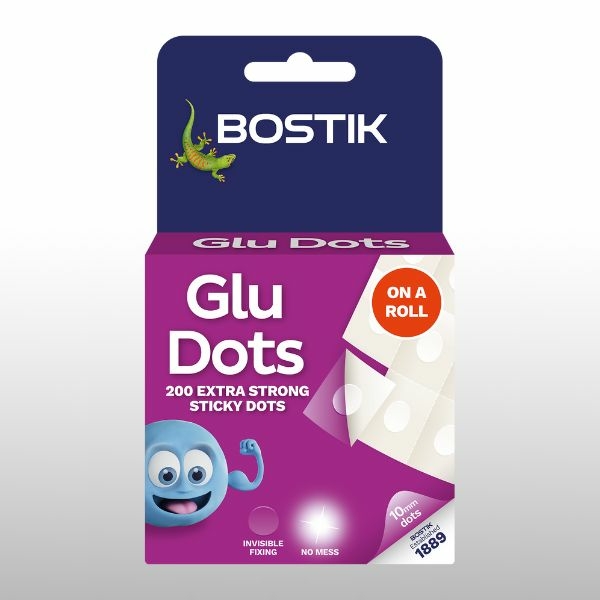 DIY Bostik UK Stationery & Craft - Extra Strong Glu Dots on a roll pack shot 1