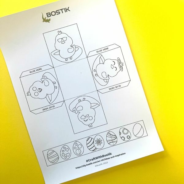 Bostik DIY Ireland Ideas and Inspiration Paper Easter Basket Step 1
