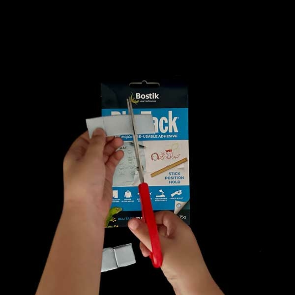 Bostik DIY Philippines tutorial Shelf Display with Blu Tack step 1