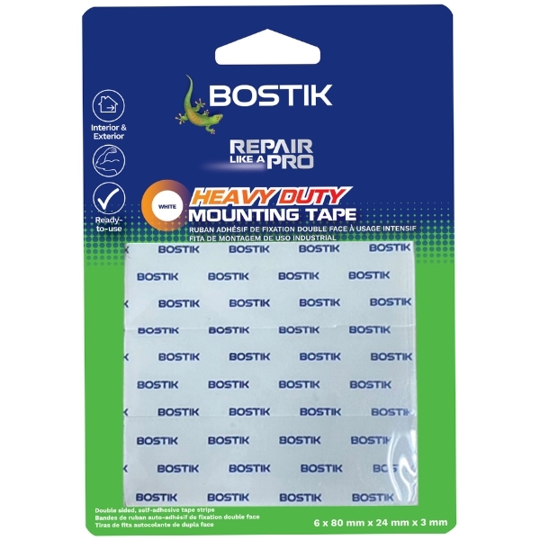 Bostik DIY South Africa Heavy Duty Mounting Tape Strips Product Teaser