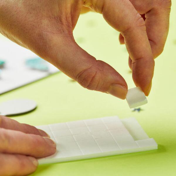 6 Paar Zelfklevende Klittenband Pads 10x10 Cm - Handige Haak-en-lus Tape Voor In Huis