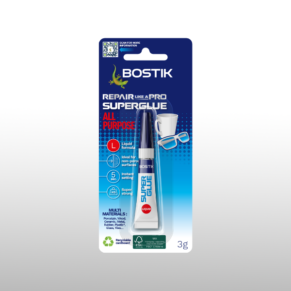 Bostik DIY Australia Repair - Superglue Liquid Product Image 3g
