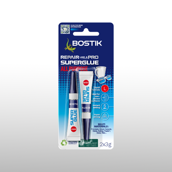 Bostik DIY Australia Repair - Superglue Liquid Product Image 2x3g