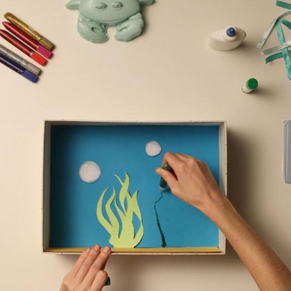 Bostik DIY United Kingdom tutorial craft aquarium fish step 3