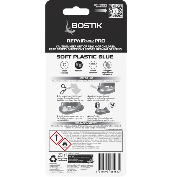 Bostik DIY Australia repair soft plastics product image 2