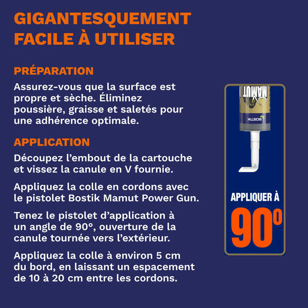 Bostik DIY Belgium Mamut Colle de montage product image