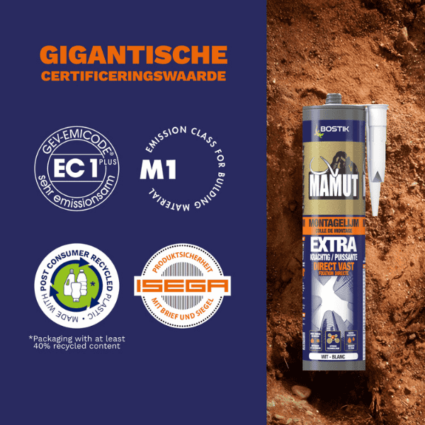 Bostik DIY Belgium Mamut Montagelijm product image