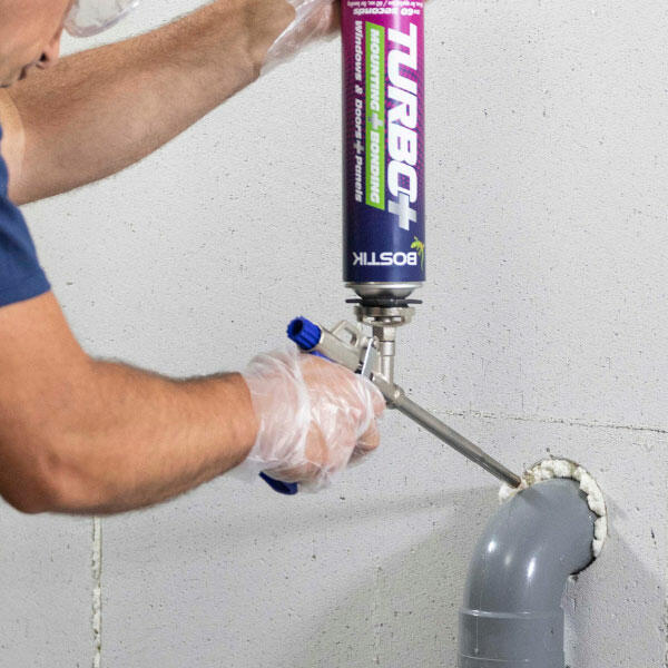 Bostik DIY Moldova izolare eficienta teava beton zidarie aplicator manual step 6 straw