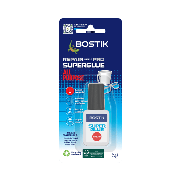 Bostik DIY New Zealand Repair Super Glue Liquid product image