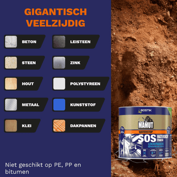 bostik diy Nederland Mamut waterstop product image