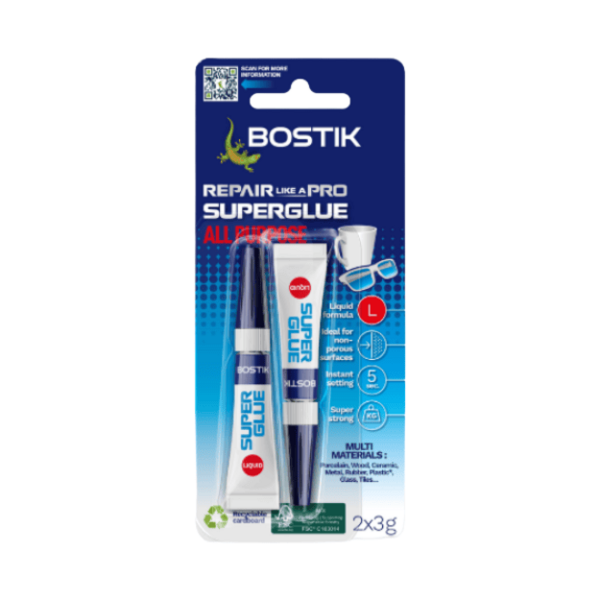 Bostik DIY New Zealand repair super glue liquid product image