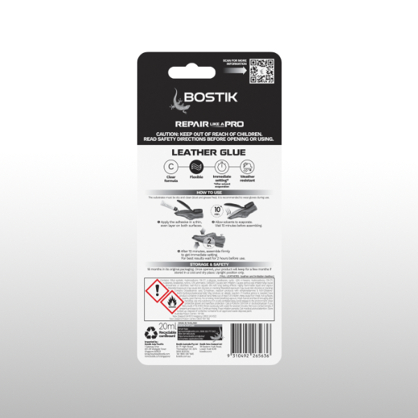 Bostik DIY Singapore Repair Leather Glue Image 2 600x600px