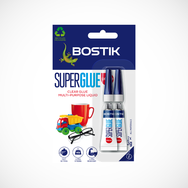 Bostik DIY Hong Kong Mandarin Chinese Repair and Assembly Super Glue Gel 3g Twin Product Image 600x600