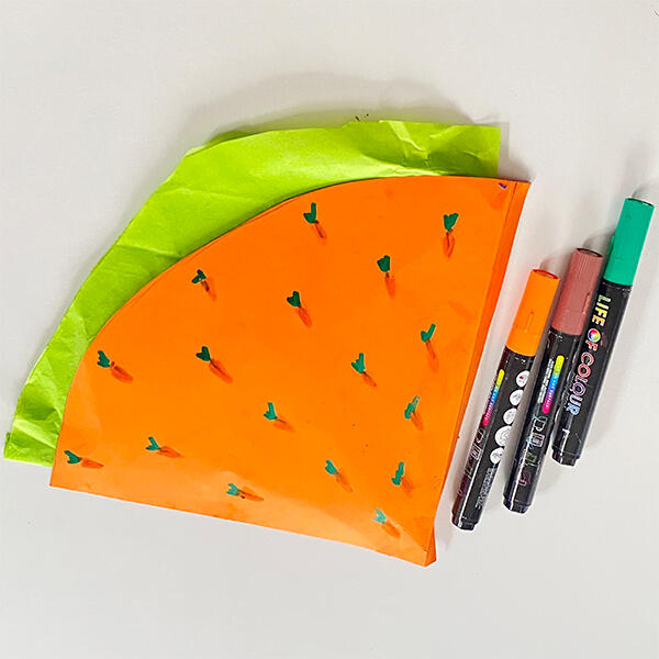 Bostik DIY Hong Kong Mandarin Chinese easter carrot basket step 8