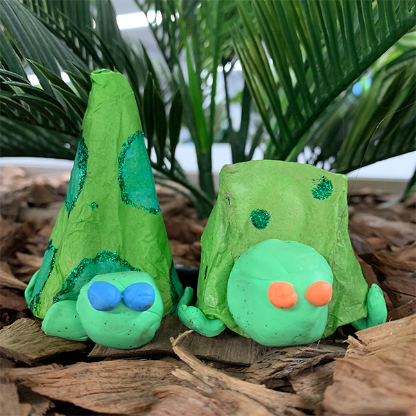 Bostik DIY Hong Kong Mandarin Chinese egg carton turtle step 2