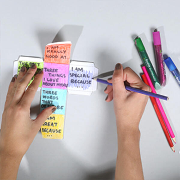 Bostik DIY Hong Kong Mandarin Chinese tutorial Self Esteem Dice Step3