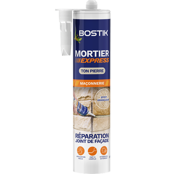 Bostik DIY France Mortier Express packshot ton pierre