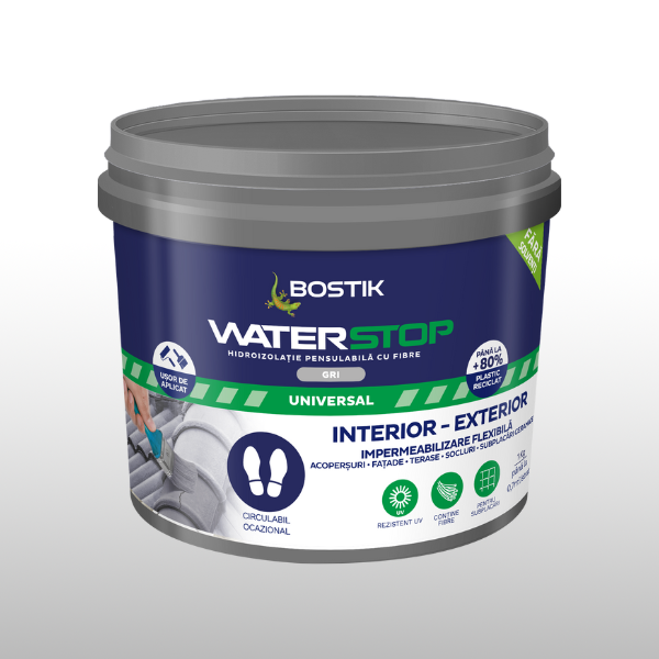 Bostik DIY Moldova Romania Waterstop Colorat Gri 1kg