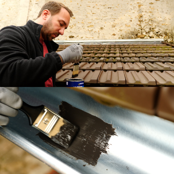 Bostik DIY Moldova Romania repara fisura din jgheab Step 2 600x600