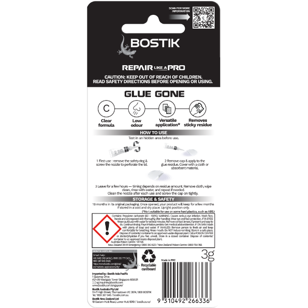 Bostik DIY Australia Glue Gone back packshot