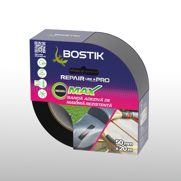 Bostik DIY Romania Max Strong Duct Tape Negru packshot