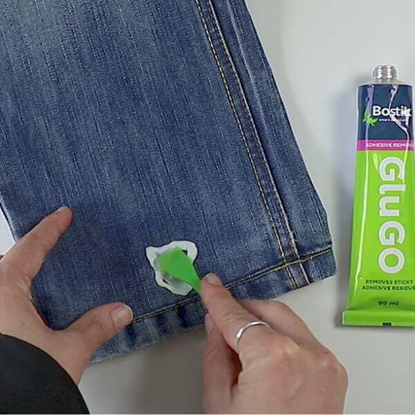 South Africa Tutorial How to remove chewing gum from jeans step 2
