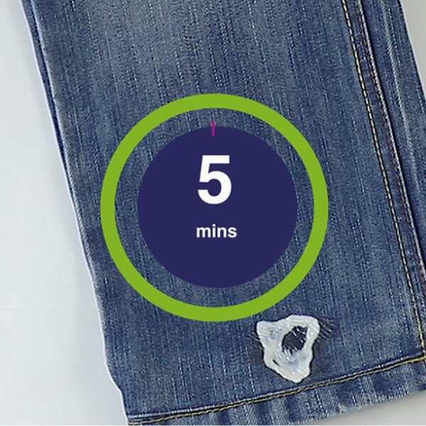 South Africa Tutorial How to remove chewing gum from jeans step 3