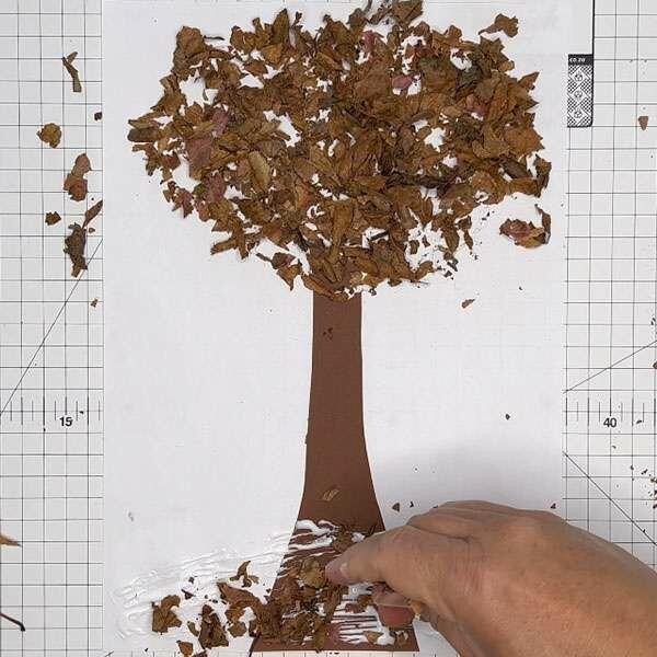 South Africa Tutorial Leaves Craft Step 3