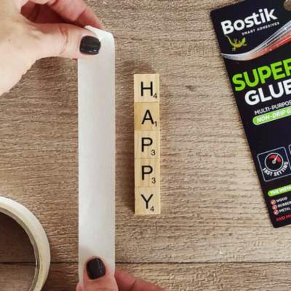 Greece tutorial wooden letters step 2