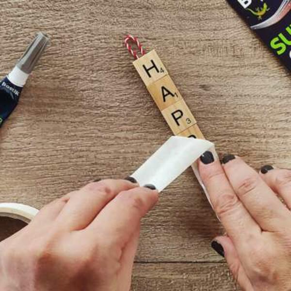 Greece tutorial wooden letters step 5