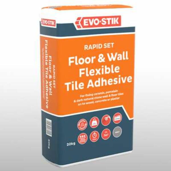 UK Product Evo Stik Rapid Set Floor and Wall Flexible Tile Adhesive