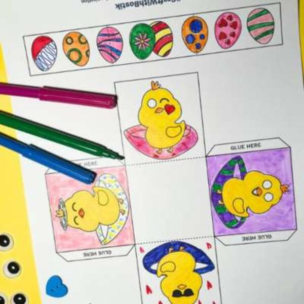 UK ideas create paper Easter basket step 2
