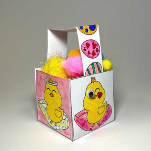 UK ideas create paper Easter basket step 6